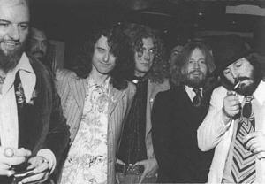 Peter Grant with Zeppelin
